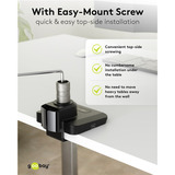 goobay 74074, Base per monitor Nero