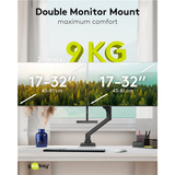 goobay 74074, Base per monitor Nero