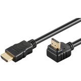 goobay Cavo HDMI ad alta velocità a 90° con Ethernet Nero