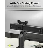 goobay Supporto doppio per monitor Office, Base per monitor Nero