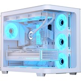Aerocool P500C Midi Tower Bianco, Chassis Tower bianco, Midi Tower, PC, Bianco, ATX, micro ATX, Mini-ITX, SPCC, Vetro temperato, Gaming