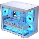 Aerocool P500C Midi Tower Bianco, Chassis Tower bianco, Midi Tower, PC, Bianco, ATX, micro ATX, Mini-ITX, SPCC, Vetro temperato, Gaming