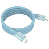 Ansmann Cavo in silicone USB-C a USB-C blu