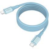 Ansmann Cavo in silicone USB-C a USB-C blu