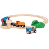 BRIO World Starterset treno merci con gru A, Ferrovia 