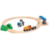 BRIO World Starterset treno merci con gru A, Ferrovia 