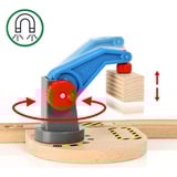 BRIO World Starterset treno merci con gru A, Ferrovia 