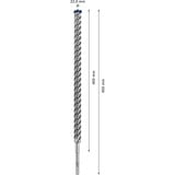 Bosch Expert 2608900147 Punta per trapano elicoidale 1 pz Martello perforatore, Punta per trapano elicoidale, 2,2 cm, 450 mm, Calcestruzzo duro, 40 cm