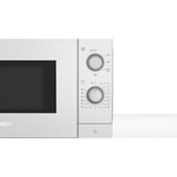 Bosch Serie 2 FL020MW0 Bianco Solo microonde Superficie piana 20 L 800 W, Forno a microonde bianco, Superficie piana, Solo microonde, 20 L, 800 W, Pulsanti, Manopola, Bianco
