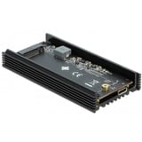 DeLOCK 42000 contenitore di unità di archiviazione Nero M.2, Disk enclosure Nero, M.2, M.2, Collegamento del dispositivo USB, Nero