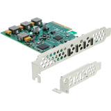 DeLOCK Scheda PCI-E x4 a 4 x USB-C 10 Gbps - Profilo Basso, Controller USB 