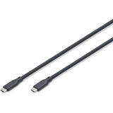 Digitus Cavo di collegamento in silicone USB4 Gen 3x2 USB-C > USB-C Nero