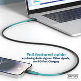 Digitus Cavo di collegamento in silicone USB4 Gen 3x2 USB-C > USB-C Nero