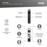 Digitus DN-170094 OnLine, UPS Nero