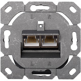Digitus Presa dati CAT.6A, da incasso, schermata, 2x RJ-45 LSA, Scatola di giunzione bianco