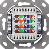 Digitus Presa dati CAT.6A, da incasso, schermata, 2x RJ-45 LSA, Scatola di giunzione bianco