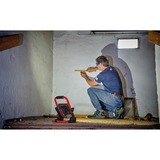 EINHELL Lampada a batteria Power X-Change TC-CL 18/1800 Li Solo, 18 Volt, Riflettore di costruzione rosso