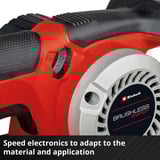EINHELL Professional Akku-Bandschleifer TP-BS 18/457 Li BL - Solo, 18Volt, Levigatrice a nastro rosso/Nero