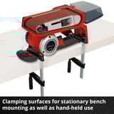 EINHELL Professional Akku-Bandschleifer TP-BS 18/457 Li BL - Solo, 18Volt, Levigatrice a nastro rosso/Nero