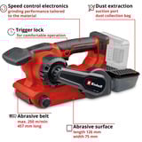 EINHELL TP-BS 18/457 Li BL, 4466270, Levigatrice a nastro rosso/Nero