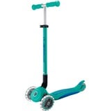 GLOBBER Primo Foldable Plus Lights, Scooter turchese/blu scuro