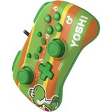HORI HORIPAD Mini Verde, Arancione USB Gamepad Analogico/Digitale Nintendo Switch verde/marrone, Gamepad, Nintendo Switch, D-pad, Tasto Home, Analogico/Digitale, Cablato, USB