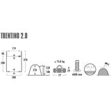 High Peak Trentino 2.0, Tenda grigio/Limone verde