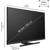 JVC LT-40VQF545A, QLED TV Nero
