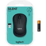 Logitech M220 SILENT Mouse Wireless, 2,4 GHz con Ricevitore USB, Tracciamento Ottico 1000 DPI, Durata Batteria di 18 Mesi, Ambidestro, Compatibile con PC, Mac, Laptop grigio, 2,4 GHz con Ricevitore USB, Tracciamento Ottico 1000 DPI, Durata Batteria di 18 Mesi, Ambidestro, Compatibile con PC, Mac, Laptop, Ambidestro, Ottico, RF Wireless, 1000 DPI, Antracite