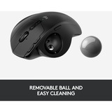 Logitech MX Ergo mouse Mano destra RF senza fili + Bluetooth Trackball 440 DPI Nero, Mano destra, Trackball, RF senza fili + Bluetooth, 440 DPI, Grafite