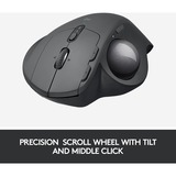 Logitech MX Ergo mouse Mano destra RF senza fili + Bluetooth Trackball 440 DPI Nero, Mano destra, Trackball, RF senza fili + Bluetooth, 440 DPI, Grafite