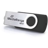 MediaRange USB Type-C 32 GB, Chiavetta USB Nero/Argento