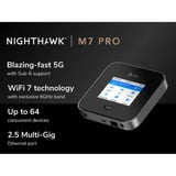 Netgear Nighthaw M7 Pro Router di rete cellulare, Router WIRELESS LTE Nero, Router di rete cellulare, Nero, Portatile, LCD, 7,11 cm (2.8"), Gigabit Ethernet