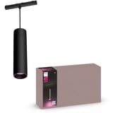 Philips Hue Lampadario cilindrico Perifo Nero, Philips Hue White and Color ambiance Lampadario cilindrico Perifo, Luce a sospensione intelligente, Bluetooth, Nero, LED integrato, Metallo, Bianco