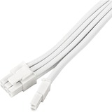 SilverStone Cavo di prolunga alimentatore SST-PP07E-PCI8W-V2, PCIe 8 pin (6+2) bianco