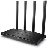 TP-Link Archer C6 router wireless Fast Ethernet Dual-band (2.4 GHz/5 GHz) 4G Bianco Nero, Wi-Fi 5 (802.11ac), Dual-band (2.4 GHz/5 GHz), Collegamento ethernet LAN, 4G, Bianco, Router da tavolo