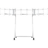 Thermaltake Supporto triplo per monitor Snow, per cockpit simulatore di guida GR500, Base per monitor bianco