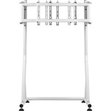 Thermaltake Supporto triplo per monitor Snow, per cockpit simulatore di guida GR500, Base per monitor bianco