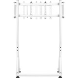 Thermaltake Supporto triplo per monitor Snow, per cockpit simulatore di guida GR500, Base per monitor bianco