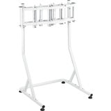 Thermaltake Supporto triplo per monitor Snow, per cockpit simulatore di guida GR500, Base per monitor bianco