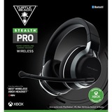 Turtle Beach Stealth Pro Cuffie da Gioco Bluetooth Senza fili Multipiattaforma con Cancellazione Attiva del Rumore, Xbox Series X e S, Xbox One, PS5, PS4 e PC - Licenza Ufficiale Xbox, Cuffia da gioco Nero, Xbox Series X e S, Xbox One, PS5, PS4 e PC - Licenza Ufficiale Xbox, Wireless, Gaming, 10 - 22000 Hz, 1,65 kg, Auricolare, Nero