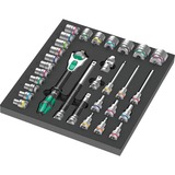 Wera Inserto in schiuma 8000 C Zyklop 1/2" cricchetto set 1, 31 pezzi, Set di strumenti Nero/grigio