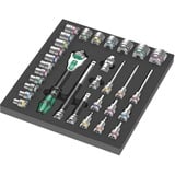 Wera Inserto in schiuma 8000 C Zyklop 1/2" cricchetto set 1, 31 pezzi, Set di strumenti Nero/grigio
