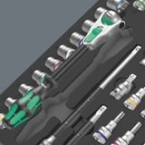 Wera Inserto in schiuma 8000 C Zyklop 1/2" cricchetto set 1, 31 pezzi, Set di strumenti Nero/grigio