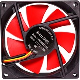 Xilence XPF80.R Case per computer Ventilatore 8 cm Nero, Rosso Nero/Rosso, Ventilatore, 8 cm, 1500 Giri/min, 17 dB, 18,61 pdc/min, Nero, Rosso