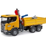 bruder Scania Super 560R camion da cantiere con gru e 2 pallet, Veicolo modello 