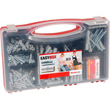 fischer EASY Box tasselli universali UX con viti, Tassello grigio chiaro
