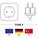 goobay 93119 cavo di alimentazione Nero 5 m Spina di alimentazione di tipo F IEC C13 Nero, 5 m, Spina di alimentazione di tipo F, IEC C13, H05VV-F3G, 250 V