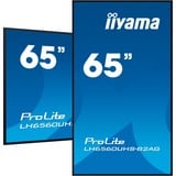 iiyama LH6560UHS-B2AG, Public Display Nero (opaco)