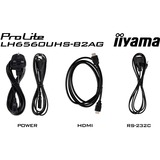 iiyama LH6560UHS-B2AG visualizzatore di messaggi Pannello A digitale 163,8 cm (64.5") LED Wi-Fi 500 cd/m² 4K Ultra HD Nero Processore integrato Android 11 24/7, Public Display Nero (opaco), Pannello A digitale, 163,8 cm (64.5"), LED, 3840 x 2160 Pixel, Wi-Fi, 24/7